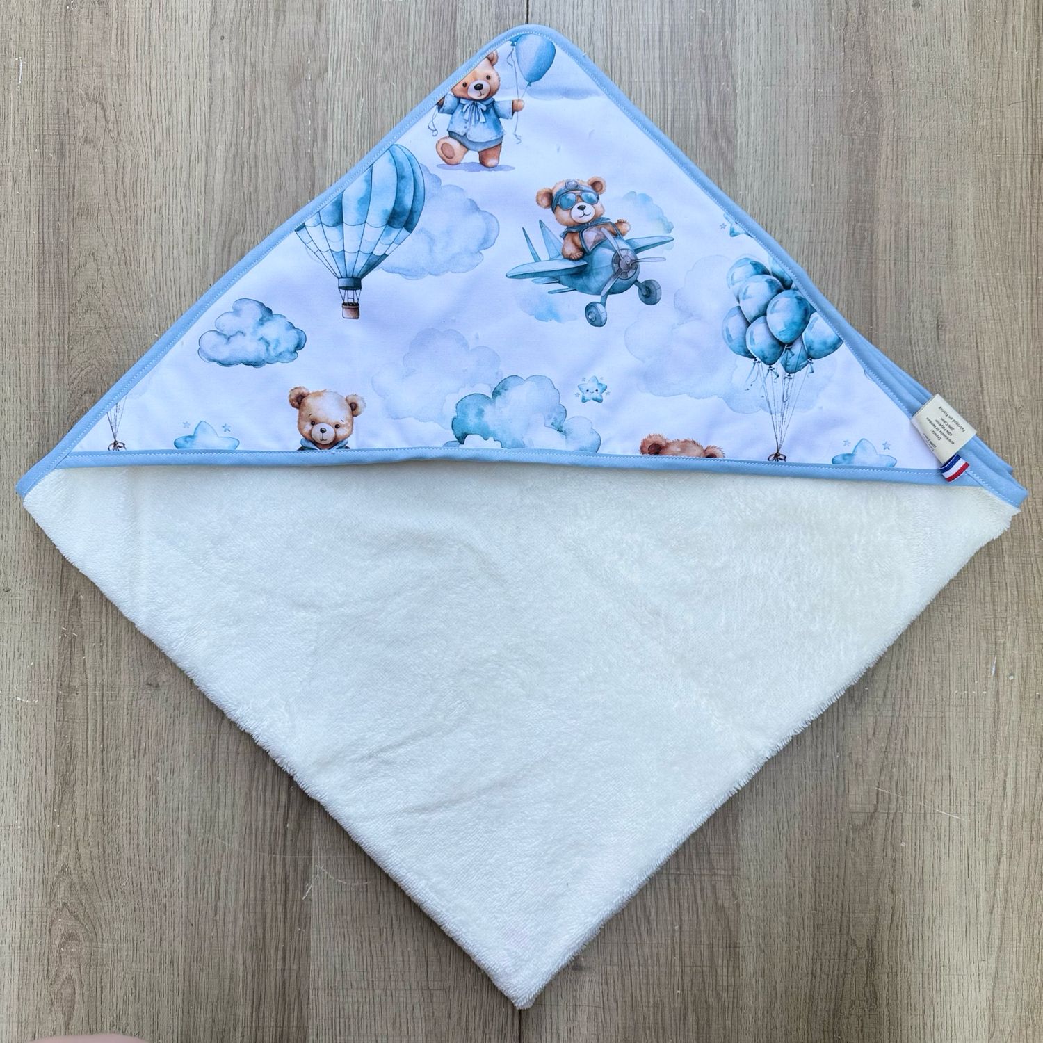 Cape de bain bébé - Motifs Ourson