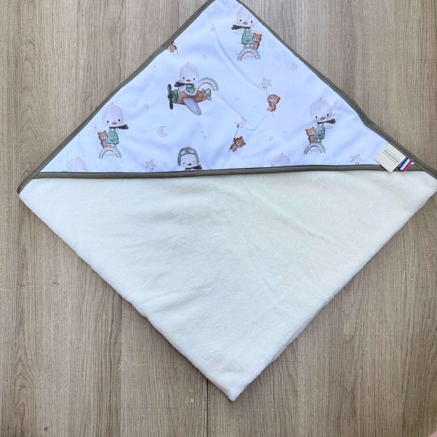 Cape de bain bébé - Motifs Aviateurs