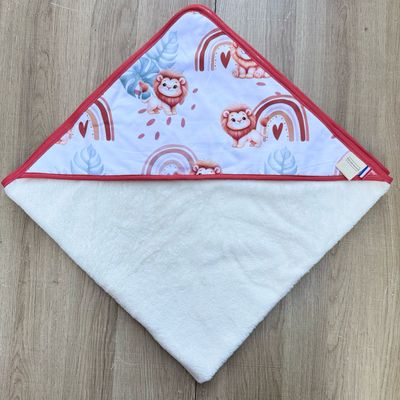 Cape de bain bébé - Motifs Lion