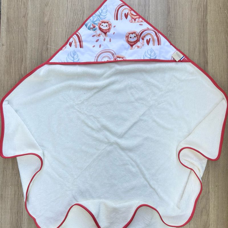 Cape de bain bébé - Motifs Lion