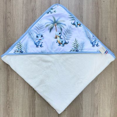 Cape de bain bébé - Motifs Dinosaures