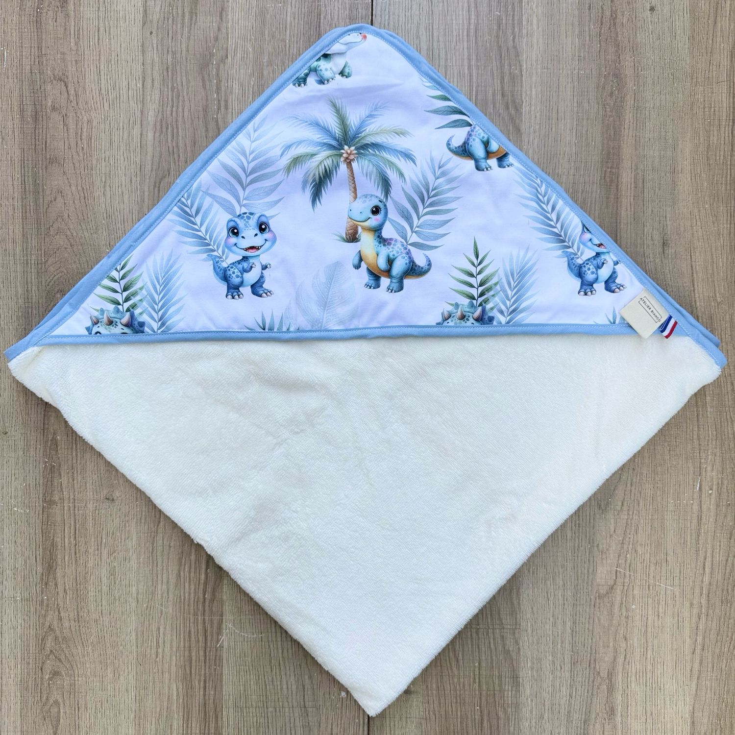 Cape de bain bébé - Motifs Dinosaures