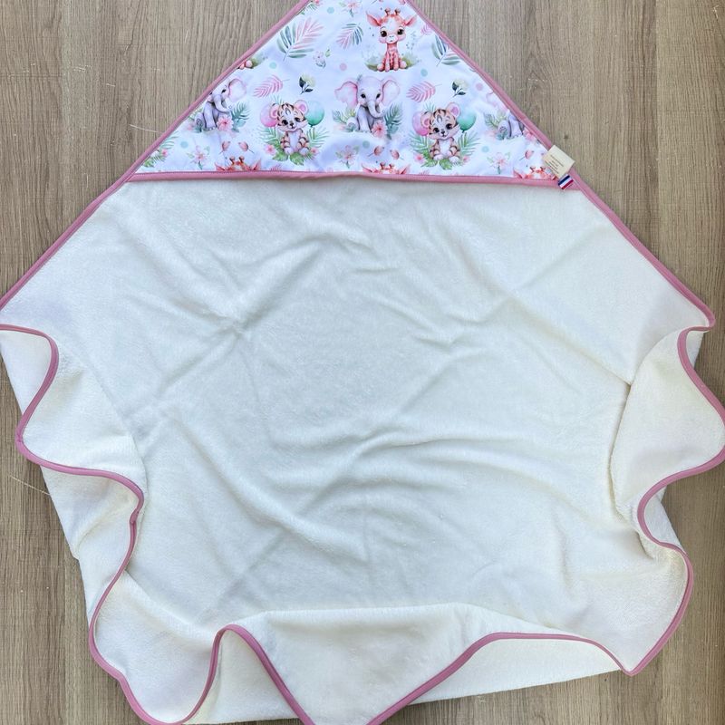 Cape de bain bébé - Motifs Savane