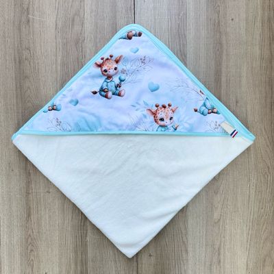Cape de bain bébé - Motifs Girafe