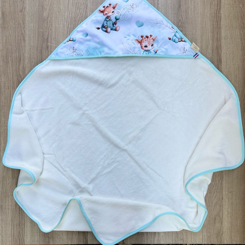 Cape de bain bébé - Motifs Girafe
