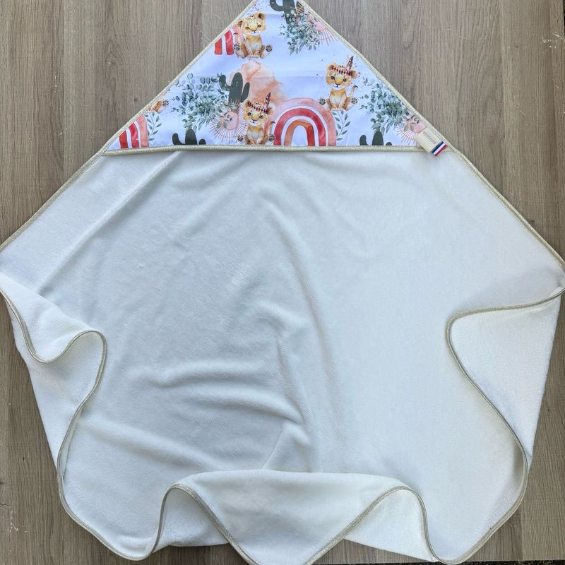 Cape de bain bébé - Motifs Savane