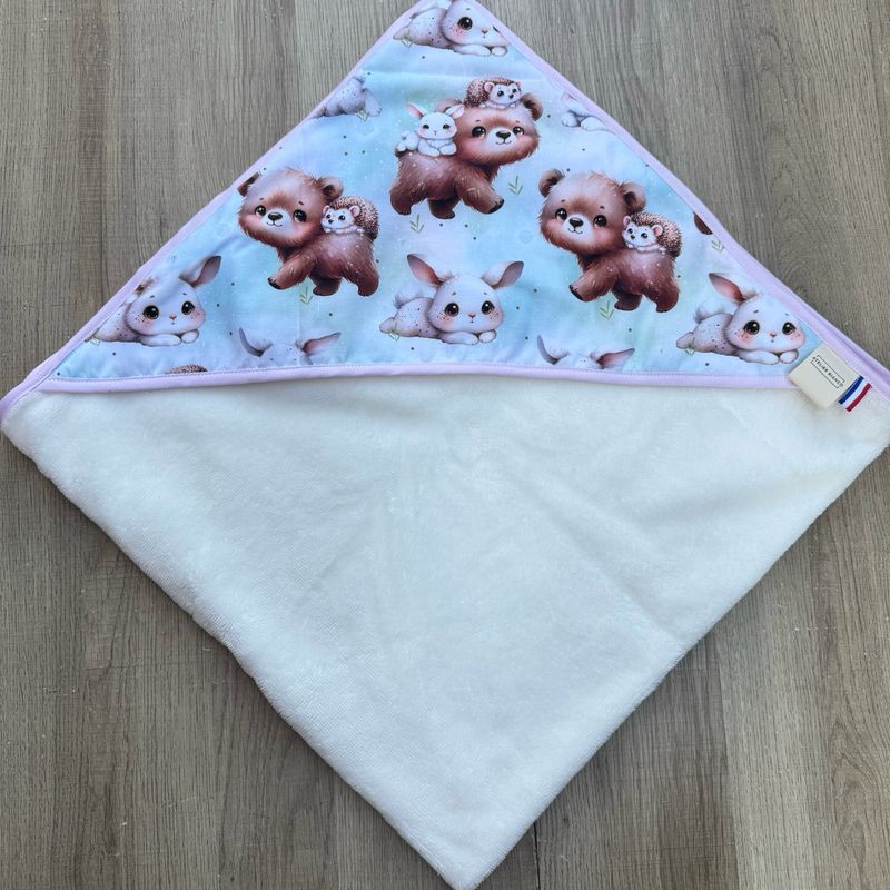 Cape de bain bébé - Motifs Ours