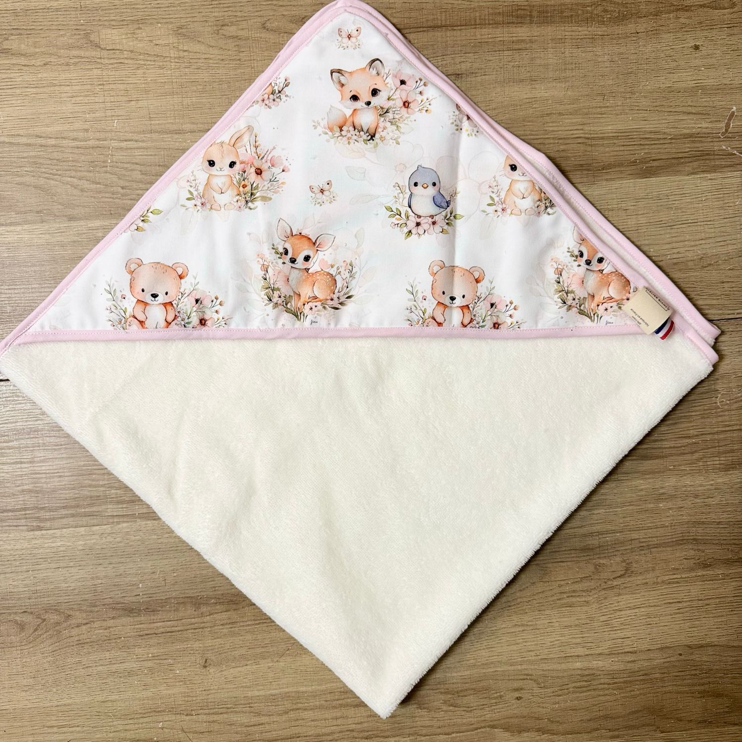 Cape de bain bébé - Motifs Forêt