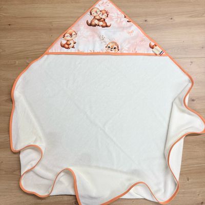 Cape de bain bébé - Motifs Loutres