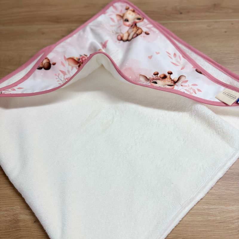 Cape de bain bébé - Motifs Girafe