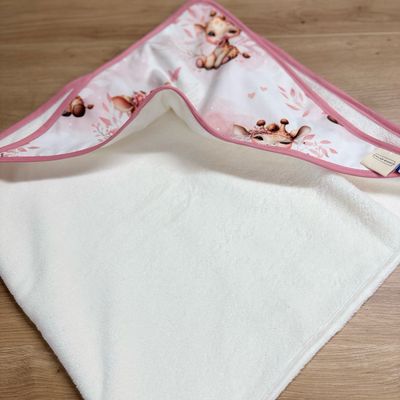 Cape de bain bébé - Motifs Girafe