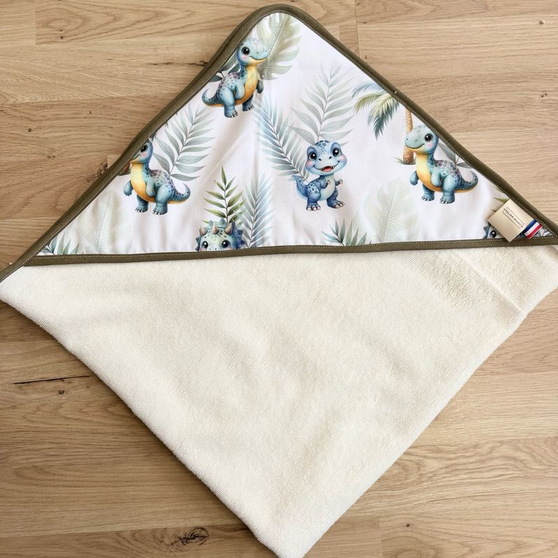 Cape de bain bébé - Motifs Dinosaures