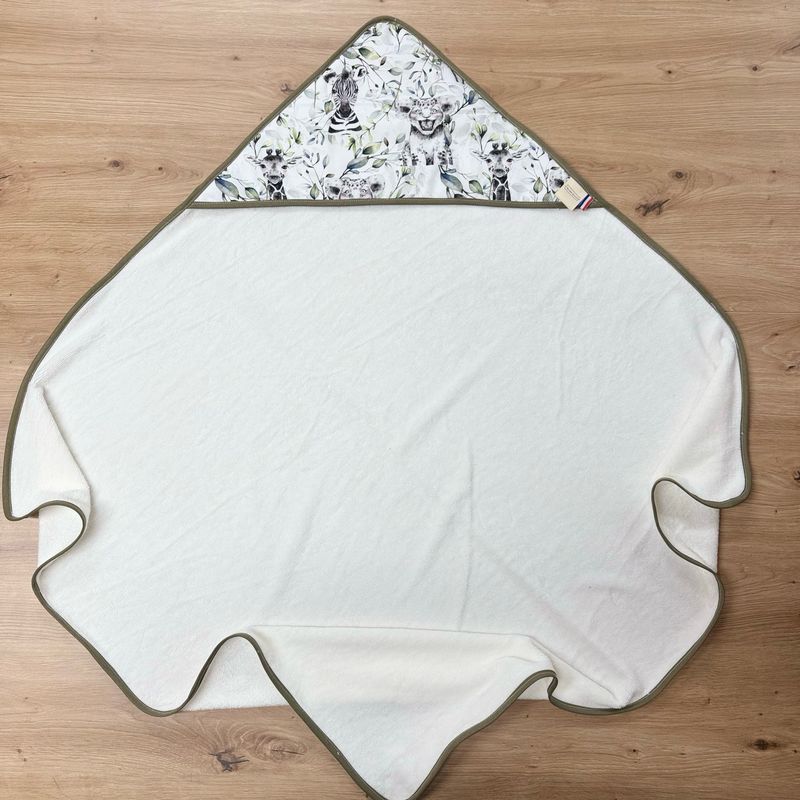Cape de bain bébé - Motifs Savane