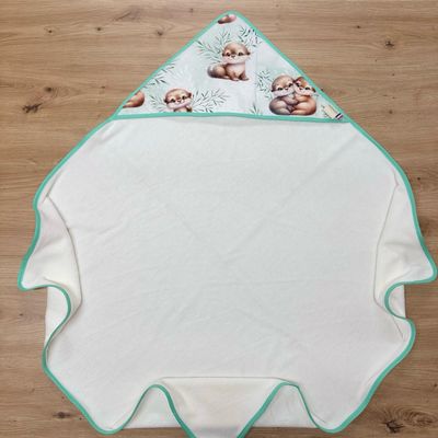 Cape de bain bébé - Motifs Loutres