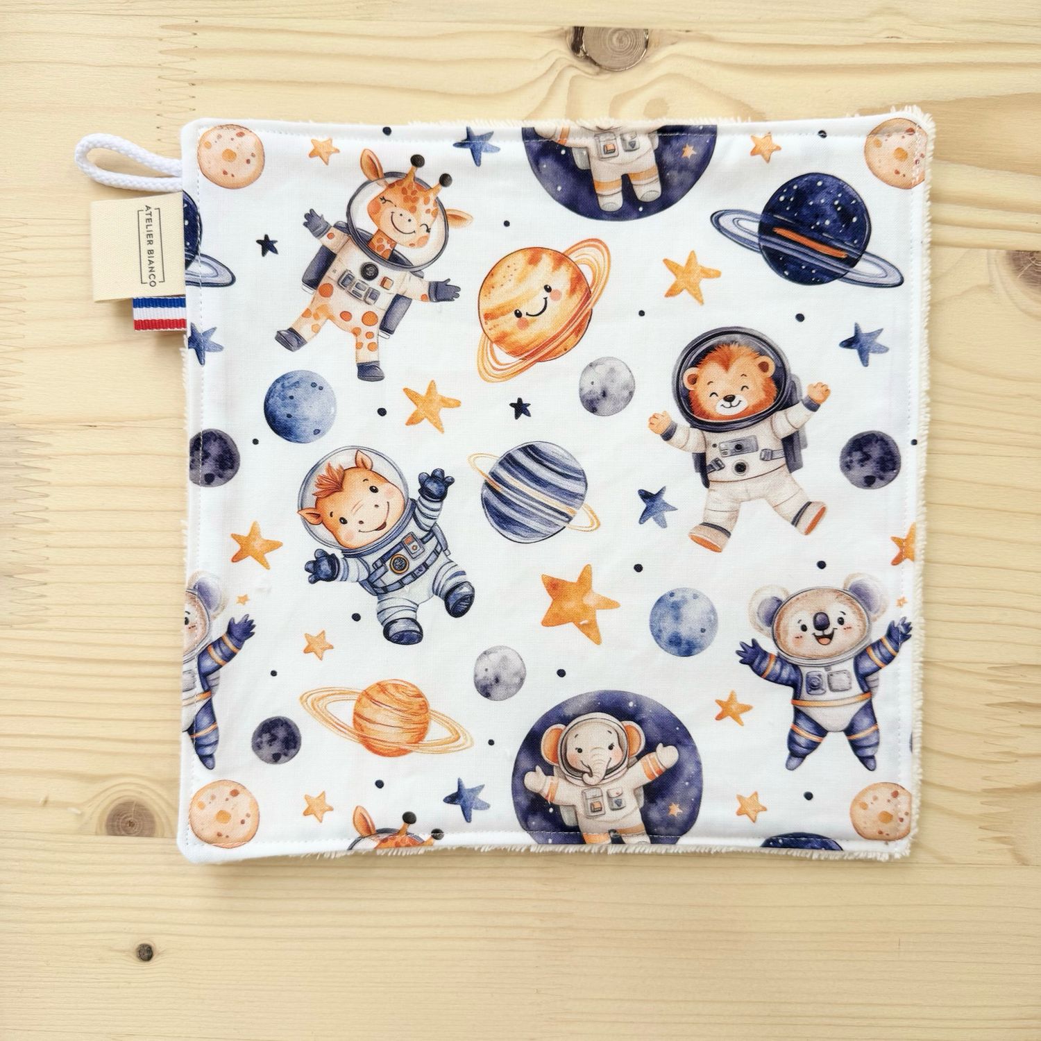 Débarbouillette lavable - Motifs Espace, Cosmonaute