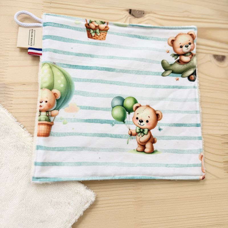 Débarbouillette lavable - Motifs Ours
