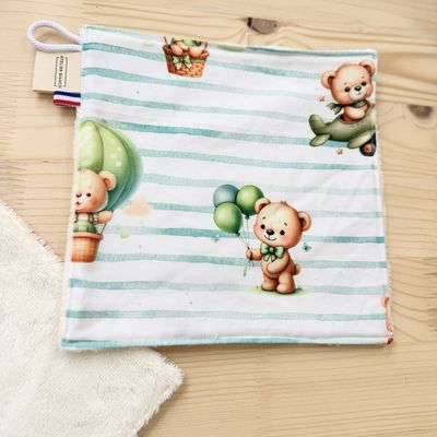Débarbouillette lavable - Motifs Ours