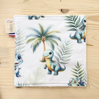 Débarbouillette lavable - Motifs Dinosaures