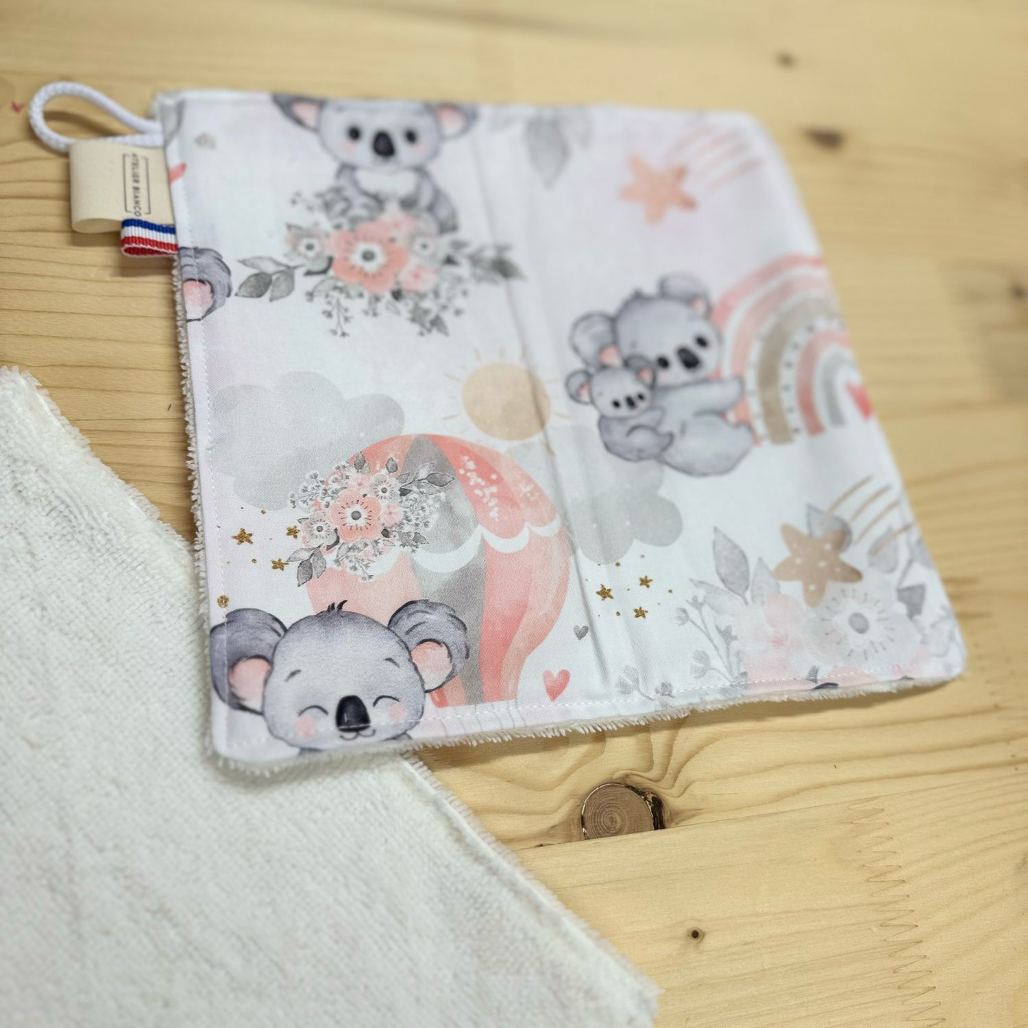 Débarbouillette lavable - Motifs Koala