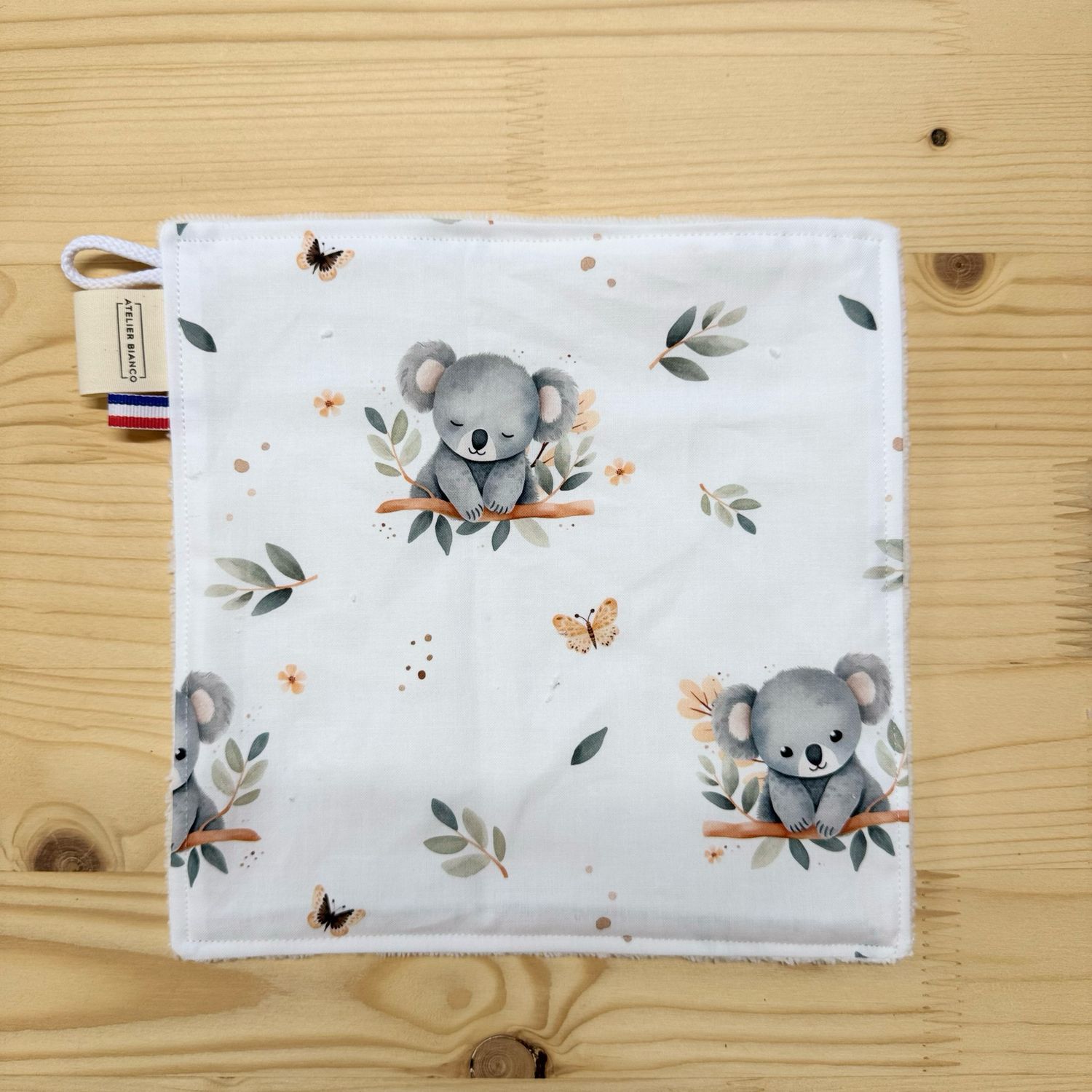 Débarbouillette lavable - Motifs Koala