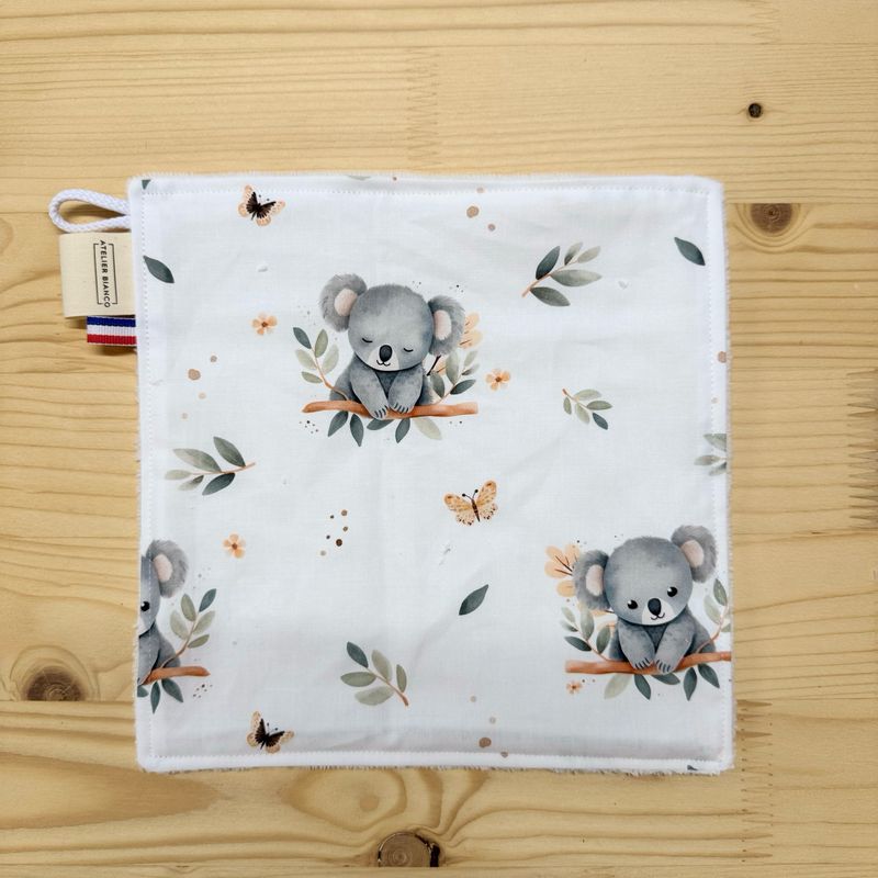 Débarbouillette lavable - Motifs Koala