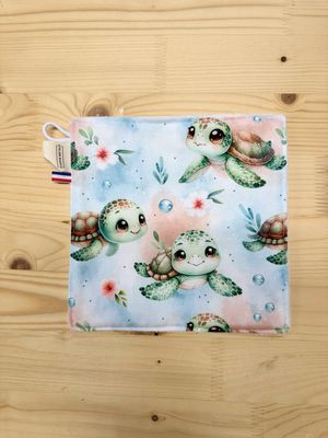 Débarbouillette lavable - Motifs Tortue
