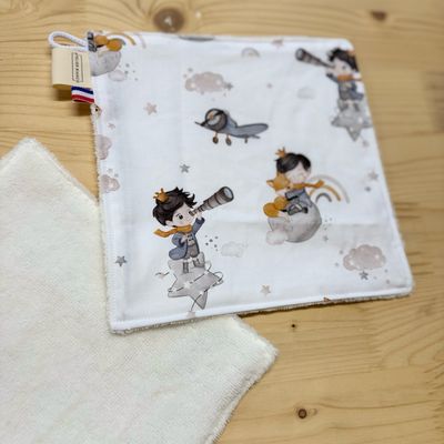 Débarbouillette lavable - Motifs Prince