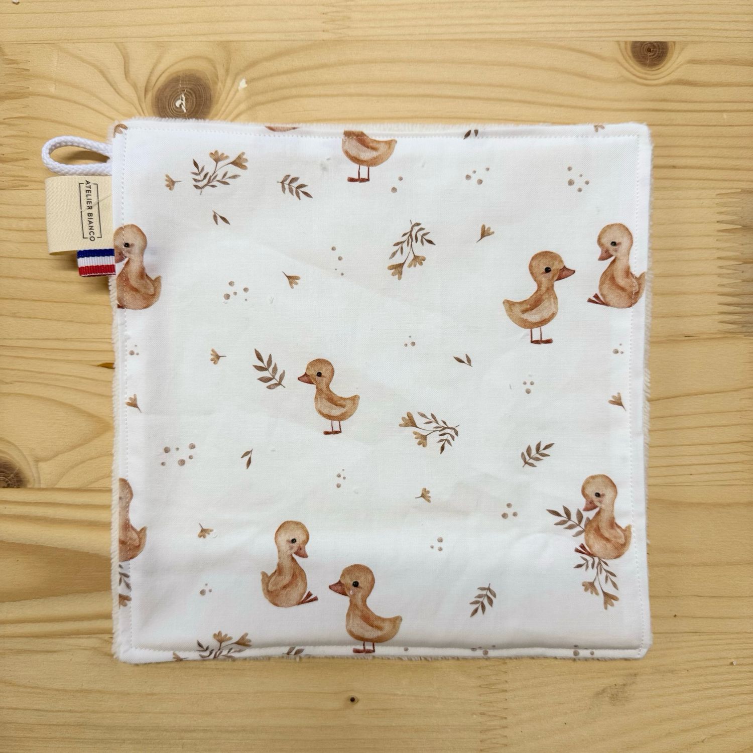 Débarbouillette lavable - Motifs Canard
