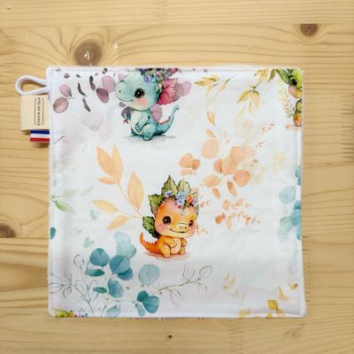 Débarbouillette lavable - Motifs Dragons