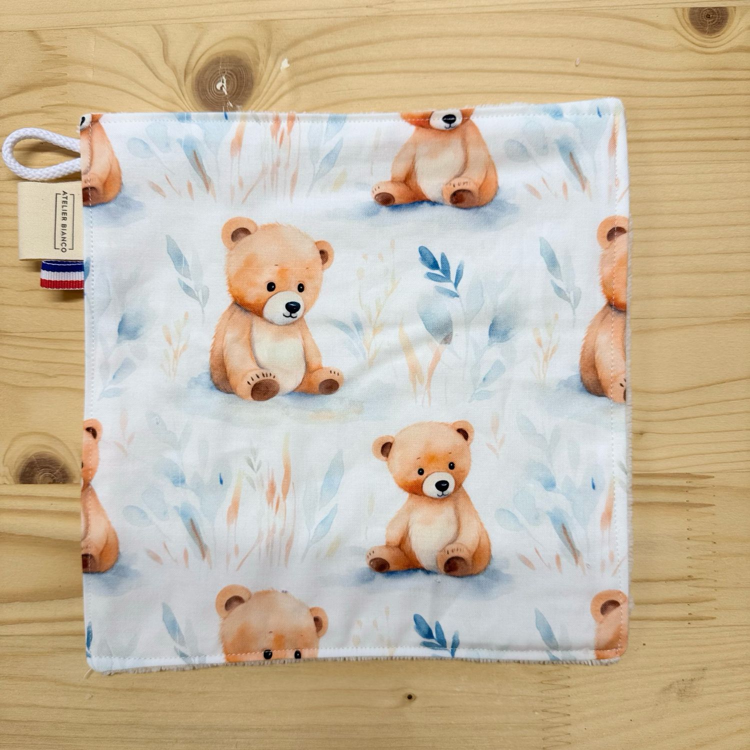 Débarbouillette lavable - Motifs Ours