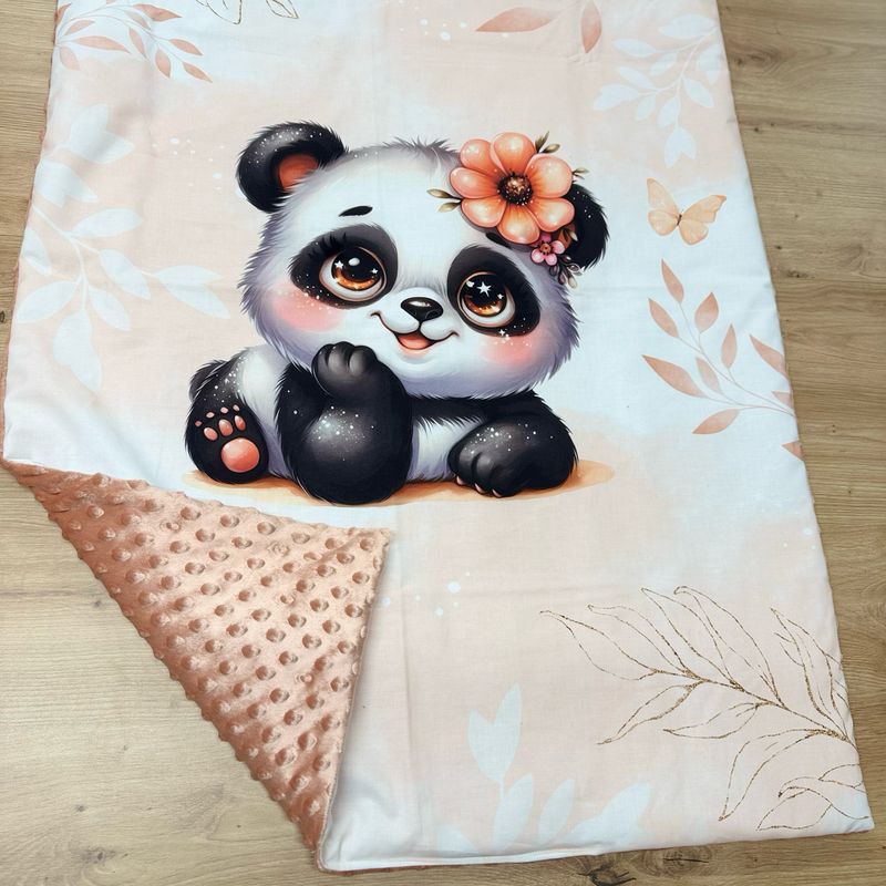 Couverture bébé personnalisable - Motifs Panda