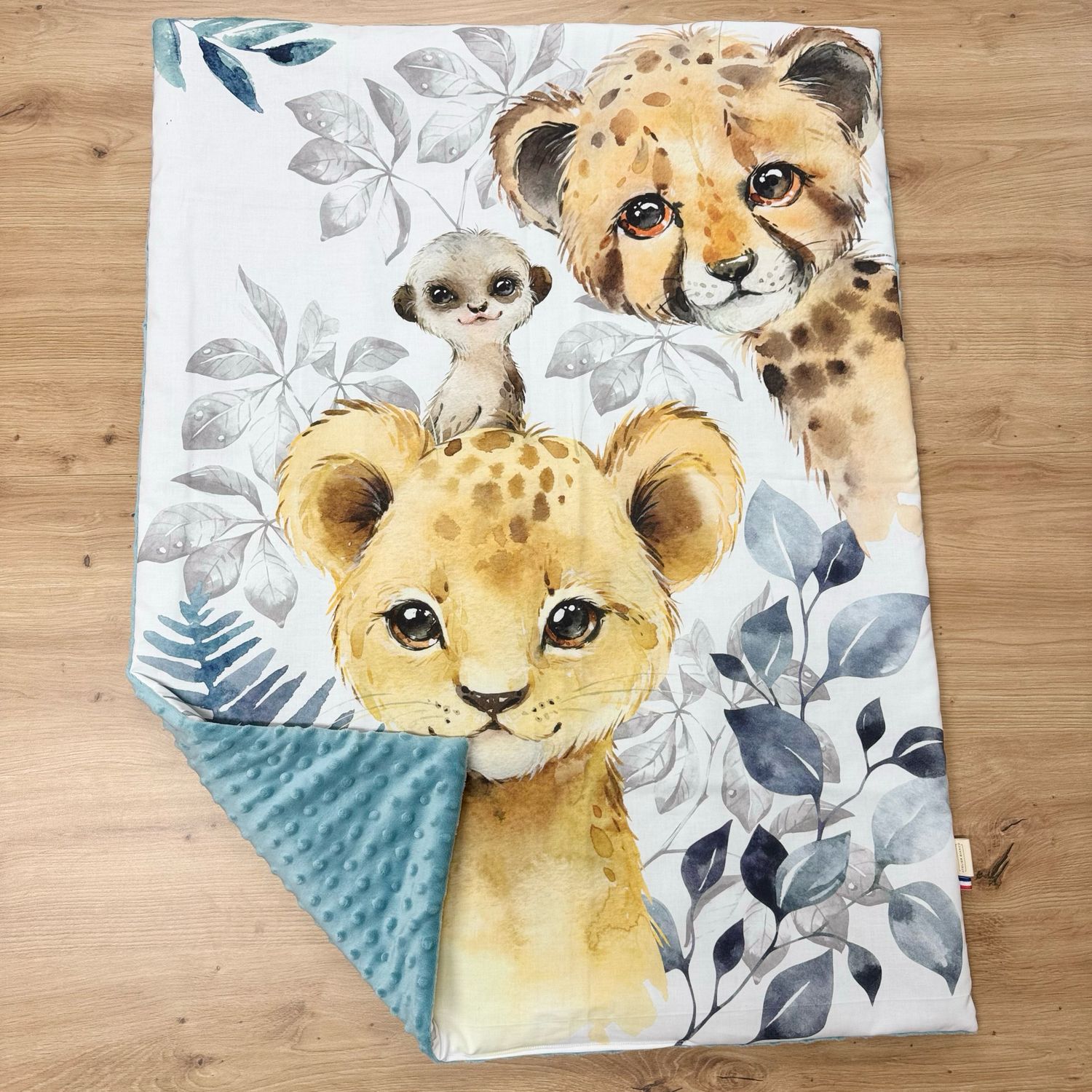 Couverture bébé personnalisable - Motifs Savane