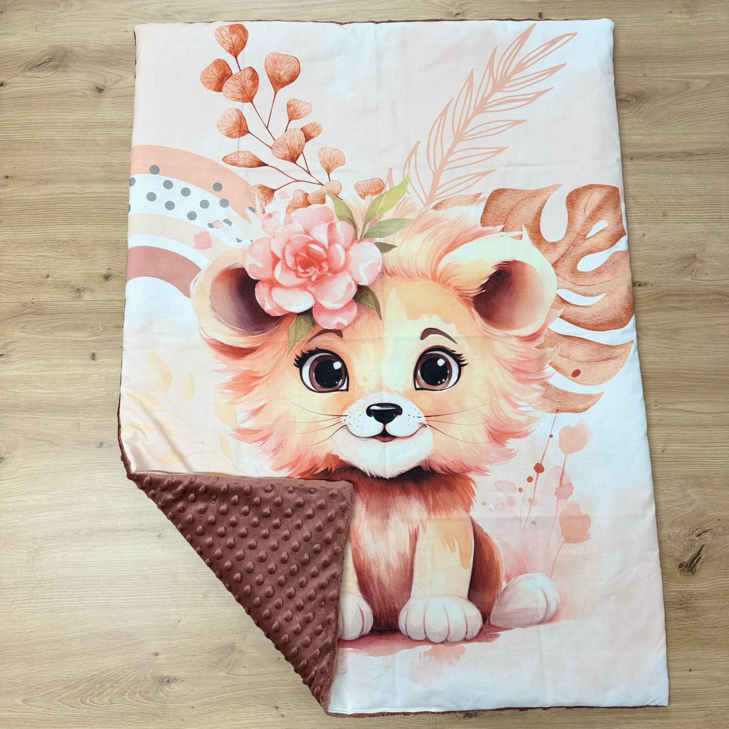 Couverture bébé personnalisable - Motifs Lionceau