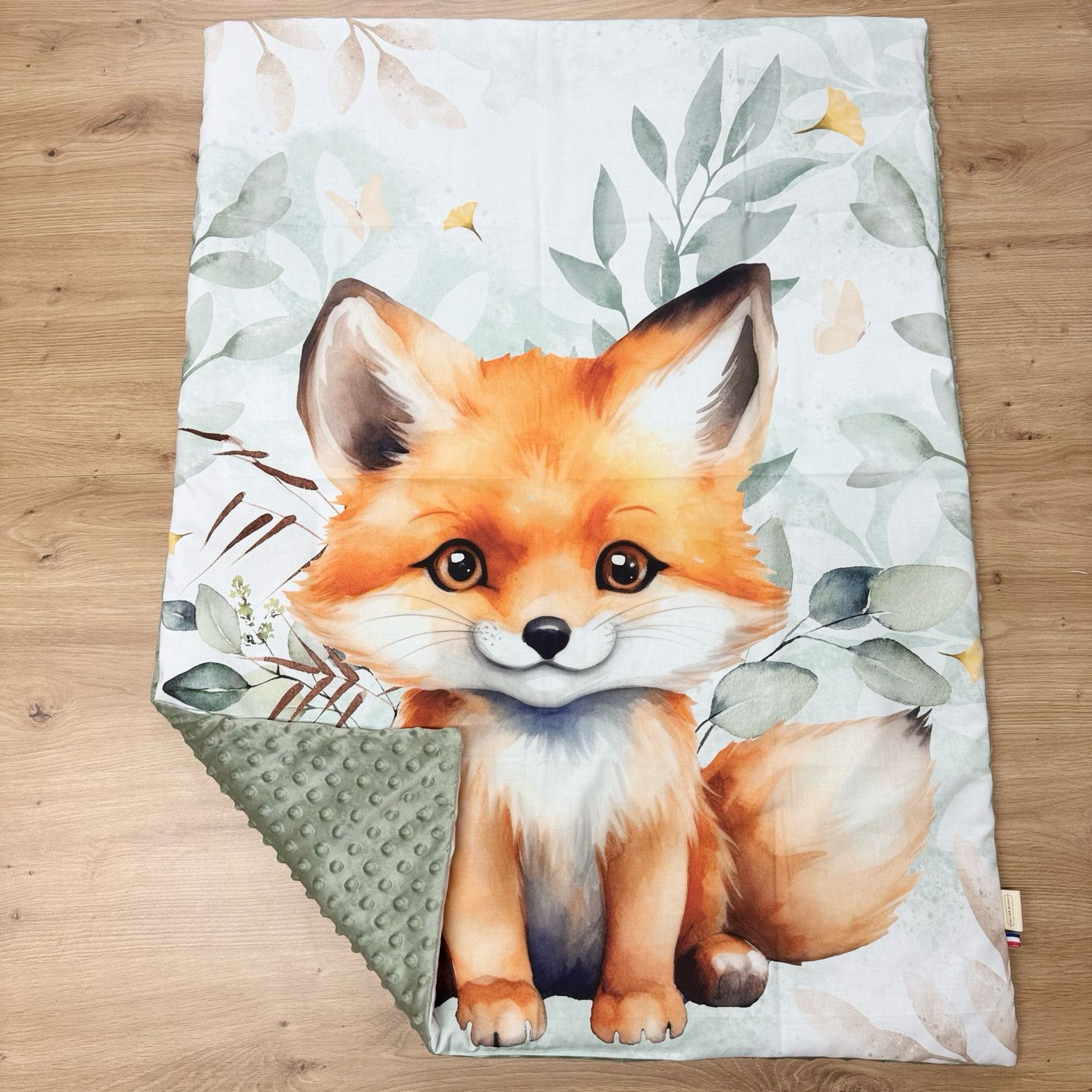 Couverture bébé personnalisable - Motifs Renard