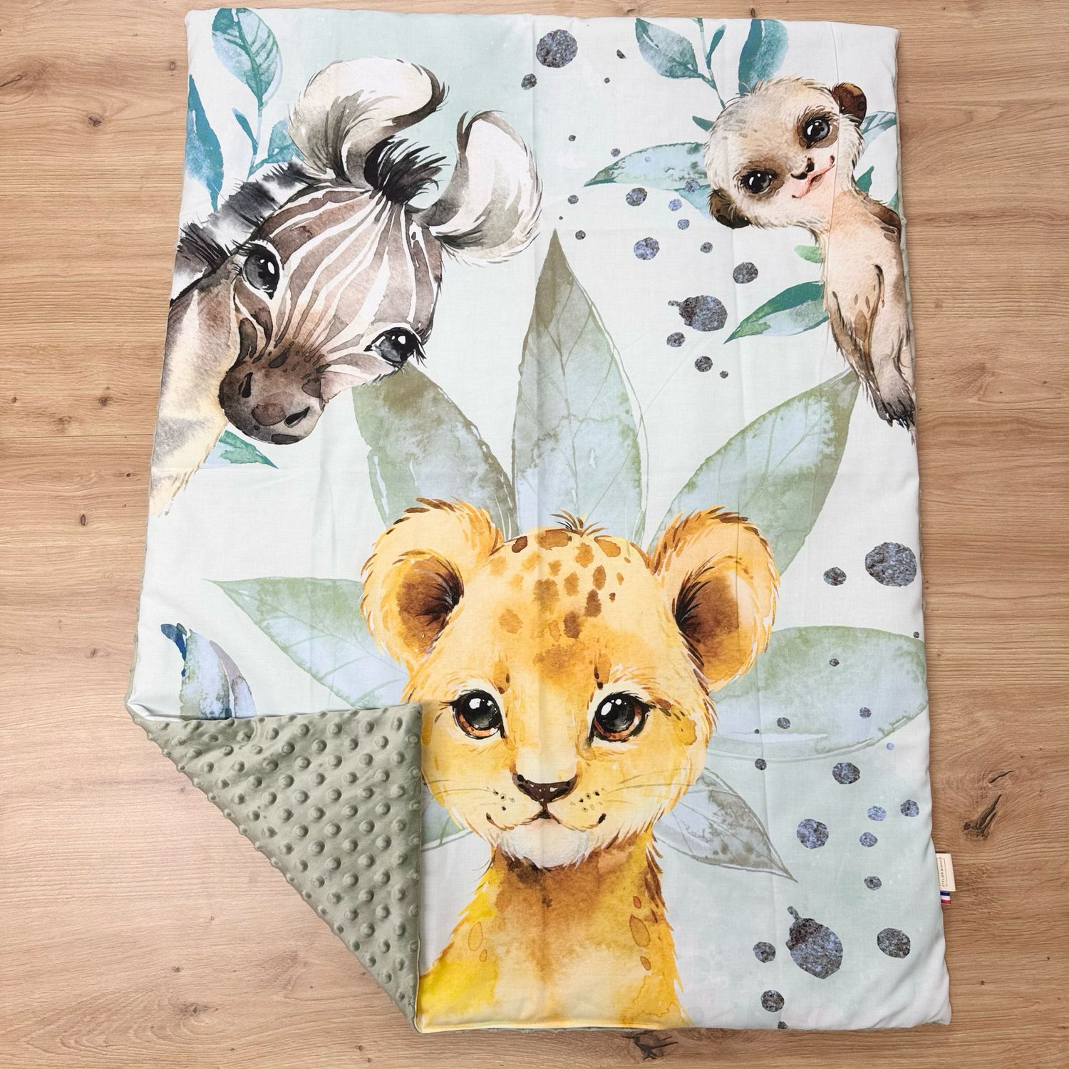 Couverture bébé personnalisable - Motifs Savane