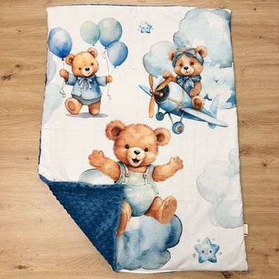 Couverture bébé personnalisable - Motifs Ourson