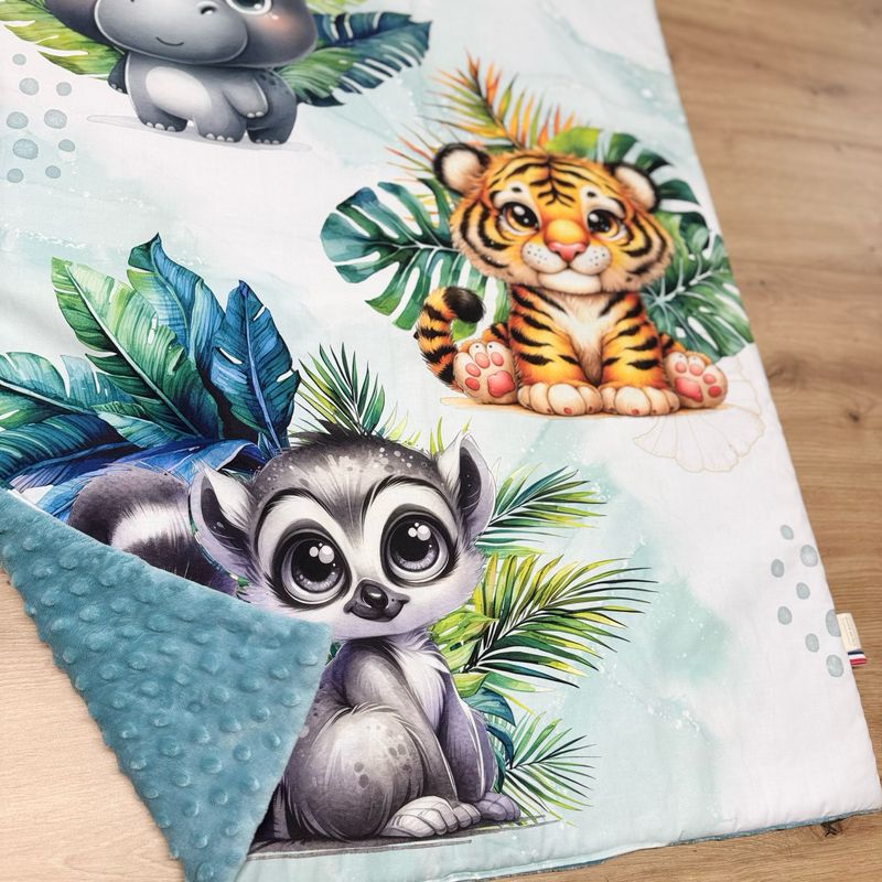 Couverture bébé personnalisable - Motifs Savane