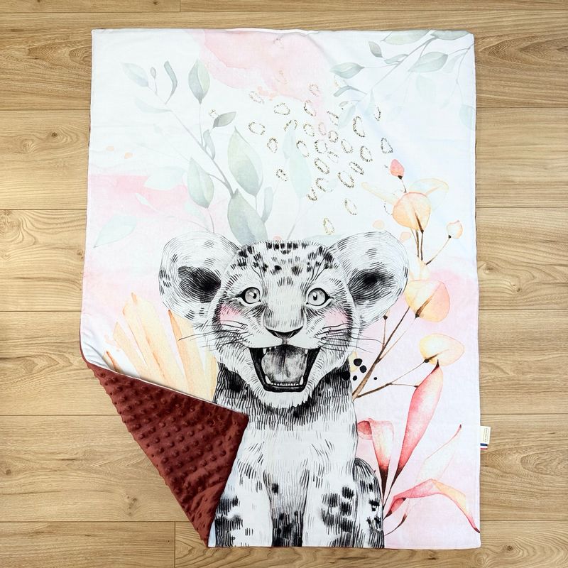 Couverture bébé personnalisable - Motifs Lion