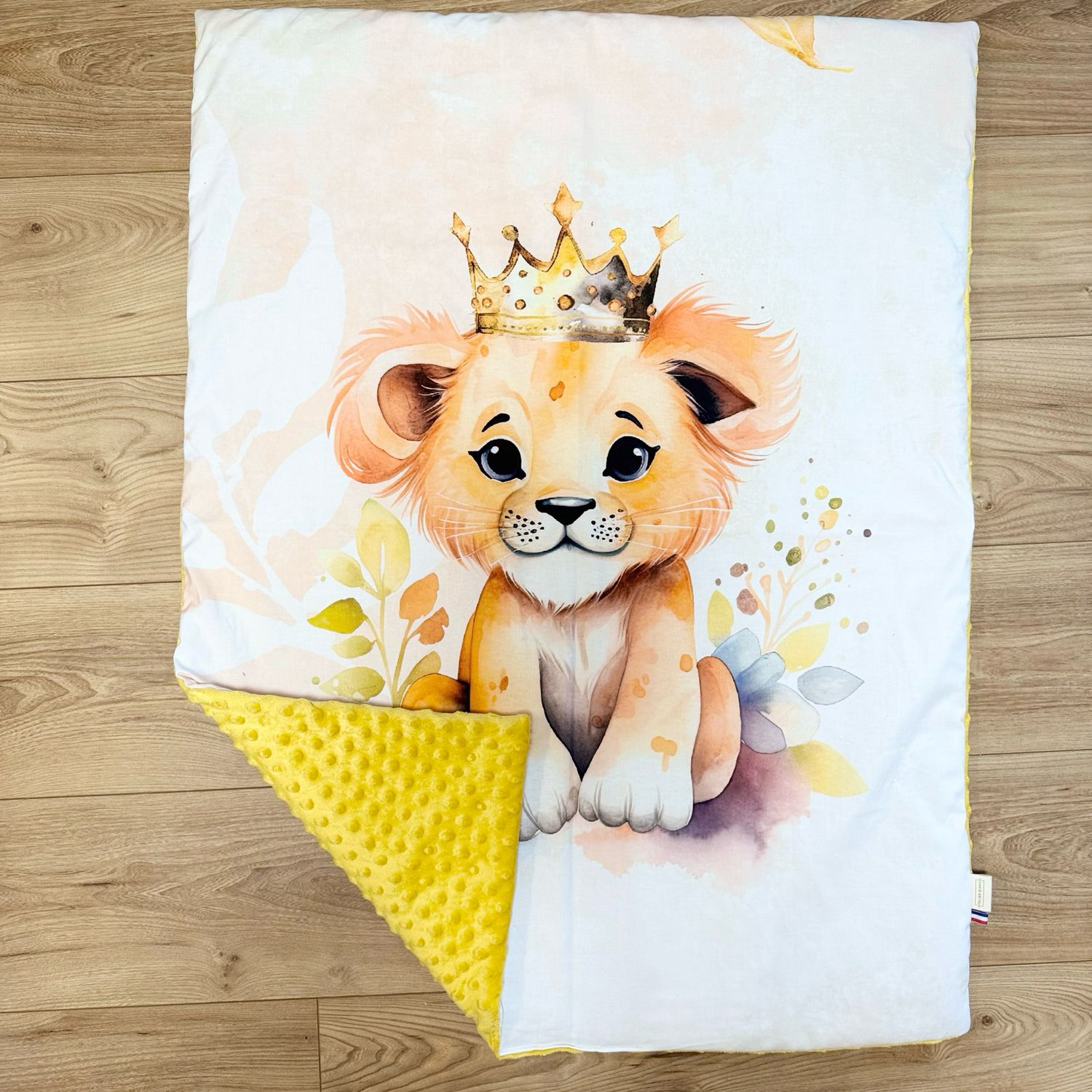 Couverture bébé personnalisable - Motifs Lion Roi