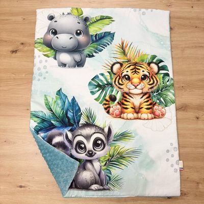 Couverture bébé personnalisable - Motifs Savane