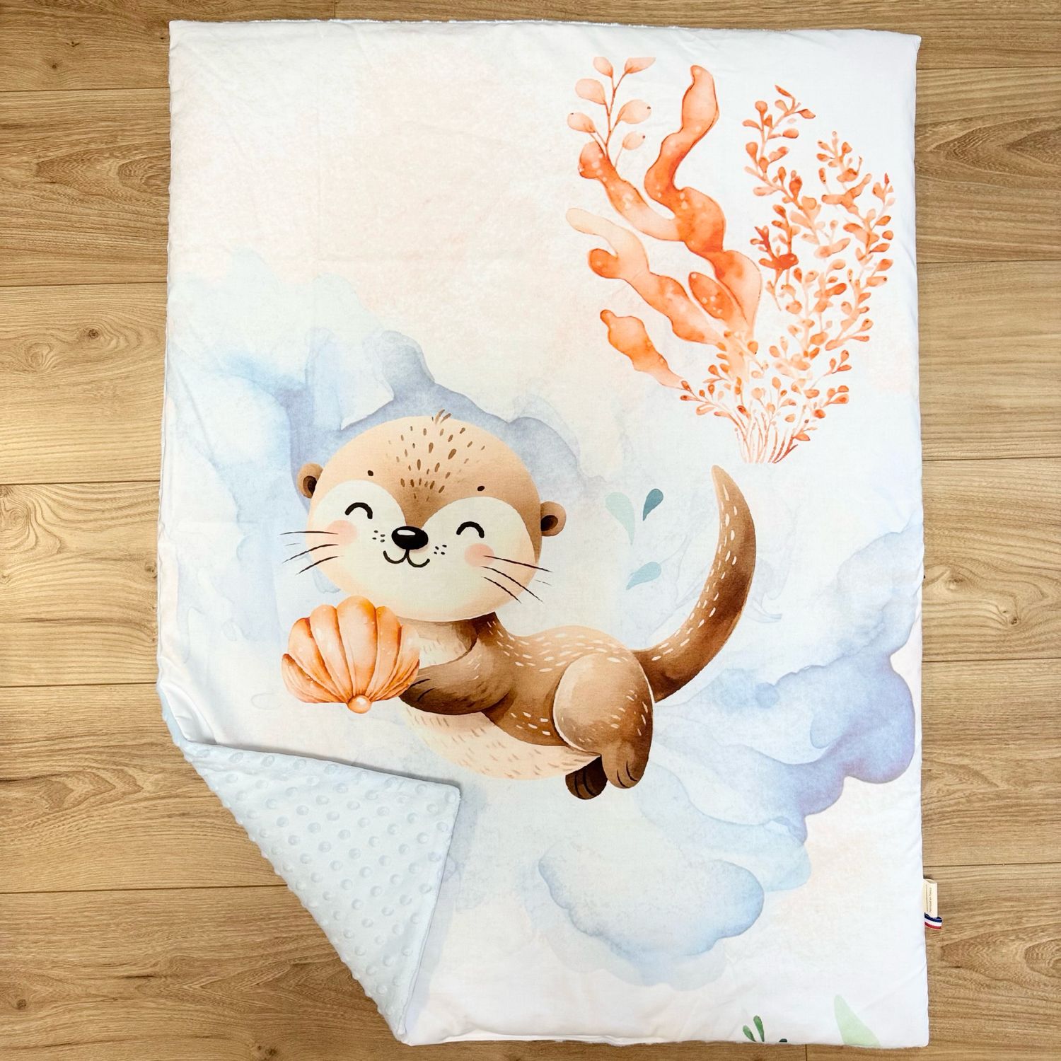 Couverture bébé personnalisable - Motifs Loutre
