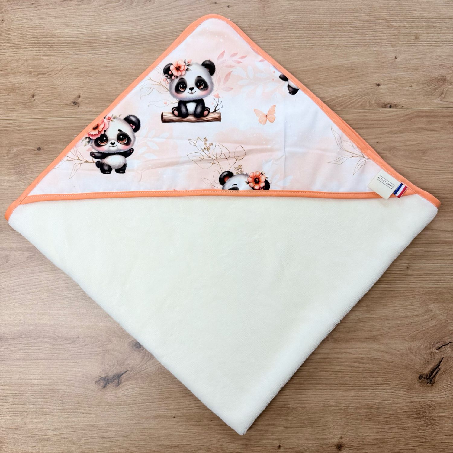 Cape de bain bébé - Motifs Panda