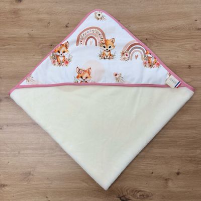 Cape de bain bébé - Motifs Renard