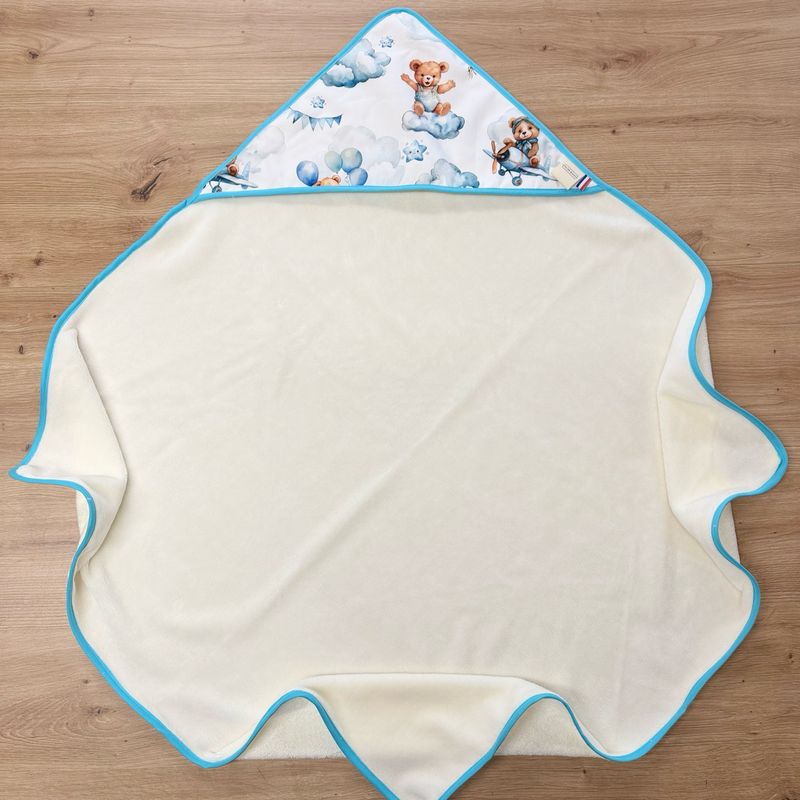 Cape de bain bébé - Motifs Ourson