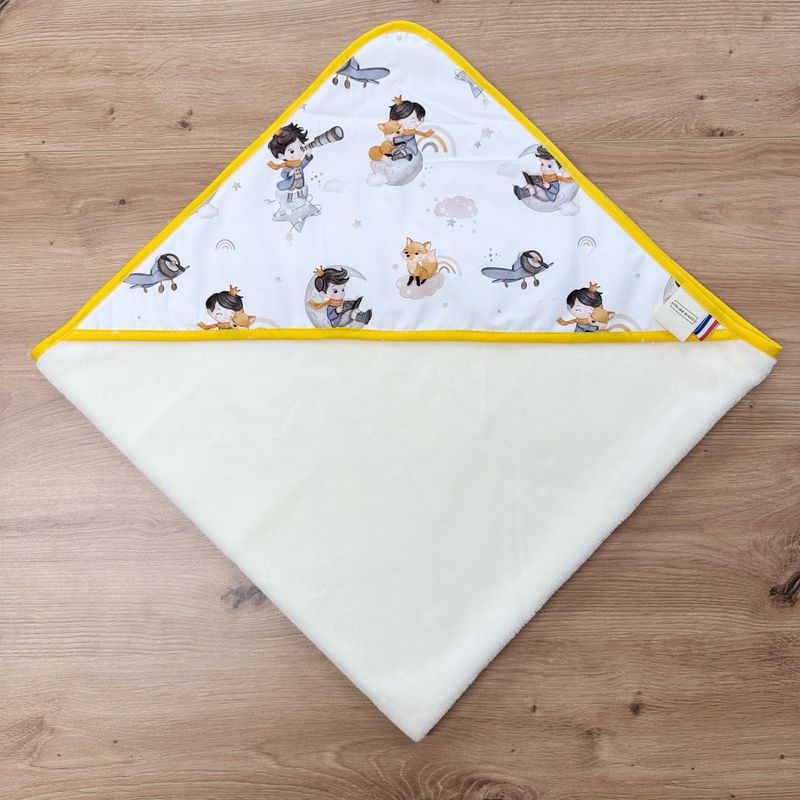 Cape de bain bébé - Motifs Prince