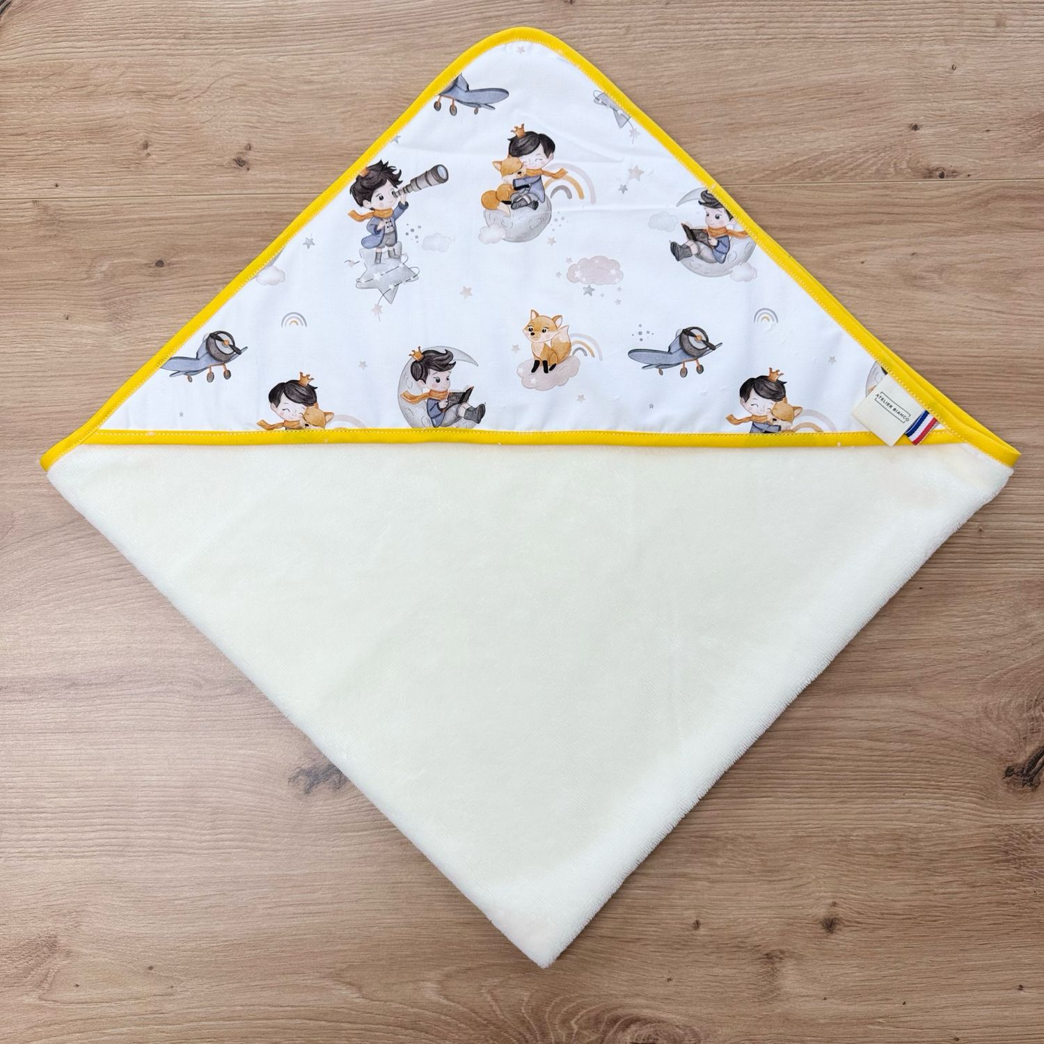 Cape de bain bébé - Motifs Prince