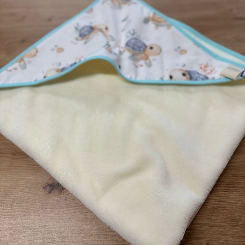 Cape de bain bébé - Motifs Tortue