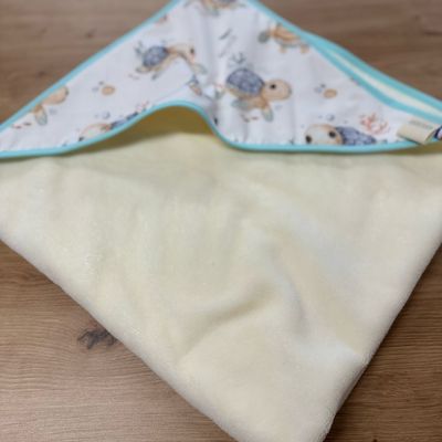 Cape de bain bébé - Motifs Tortue