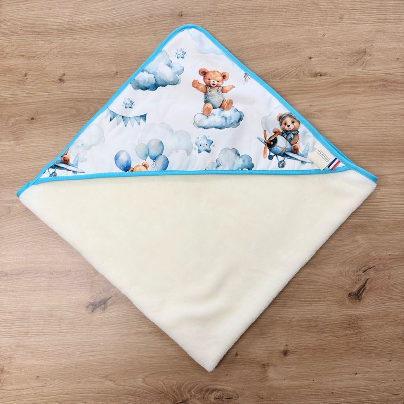 Cape de bain bébé - Motifs Ourson