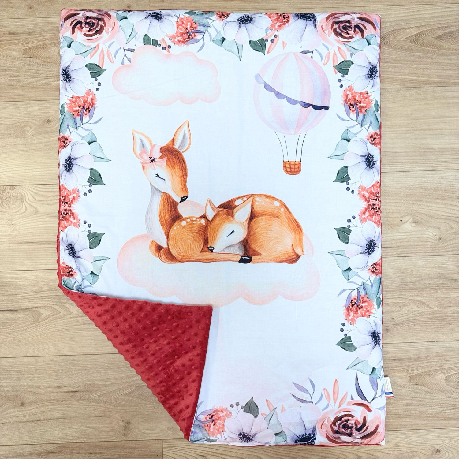 Couverture bébé personnalisable - Motifs Biche